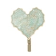 thumbnail image 1 of Unique Bargains Heart Shape Ponytail Buckle Hair Clip for Women Light Green, 1 of 5