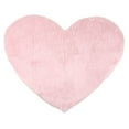 thumbnail image 1 of Unique Bargains Heart Shape Soft Absorbent Bath Rugs Light Pink 12" x 16", 1 of 7