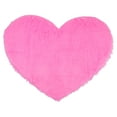 thumbnail image 1 of Unique Bargains Heart Shape Soft Absorbent Bath Rugs Pink 16" x 20", 1 of 7