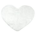 thumbnail image 1 of Unique Bargains Heart Shape Soft Absorbent Bath Rugs White 28" x 36", 1 of 7