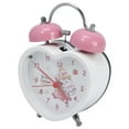 thumbnail image 1 of Unique Bargains Heart-Shaped Alarm Clock White 3.3"L x 2.2"W x 5.1"H, 1 of 5