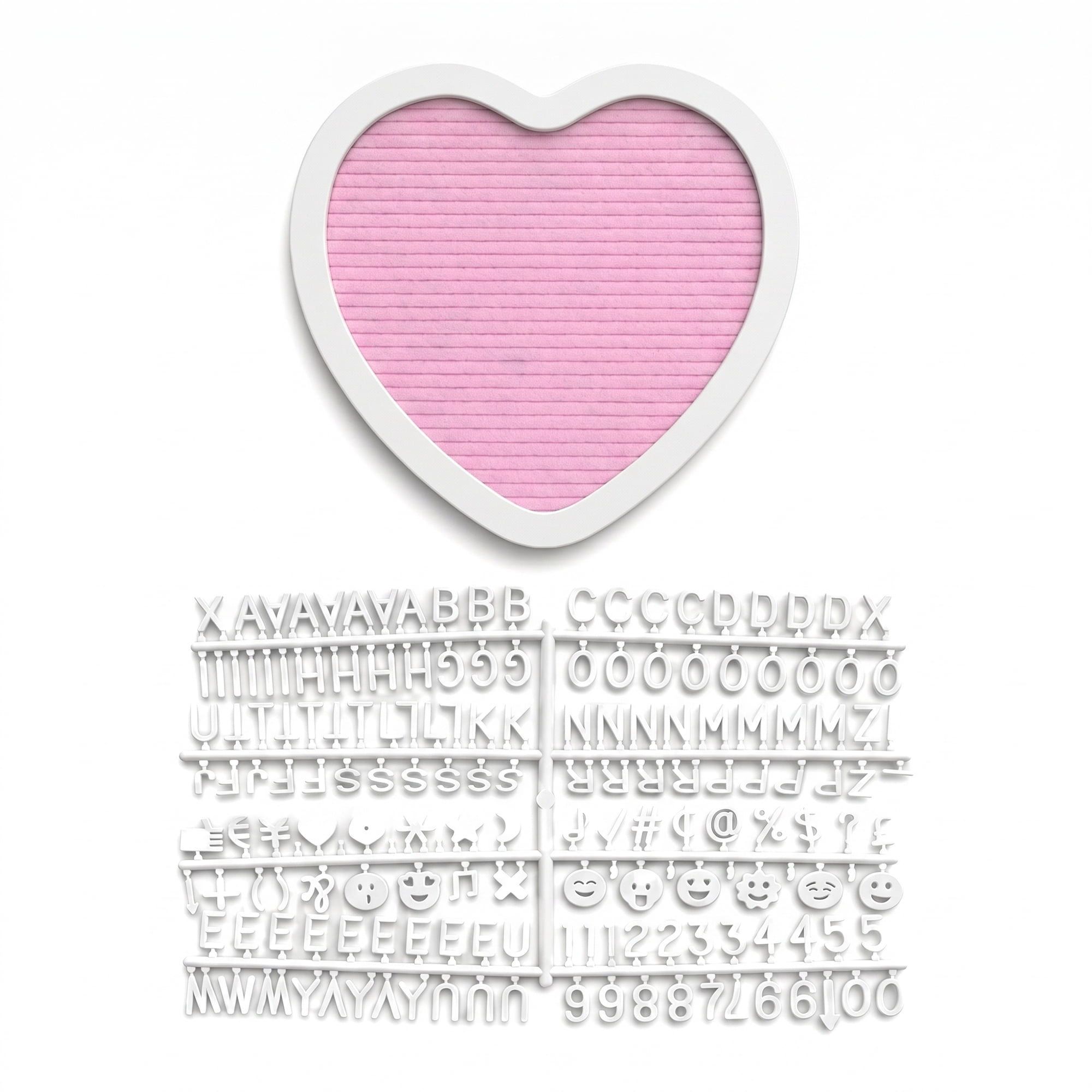 Unique Bargains Heart Shaped  Message Board for Decor Gift Pink 10.23"L x 10.03 x 10.2"H