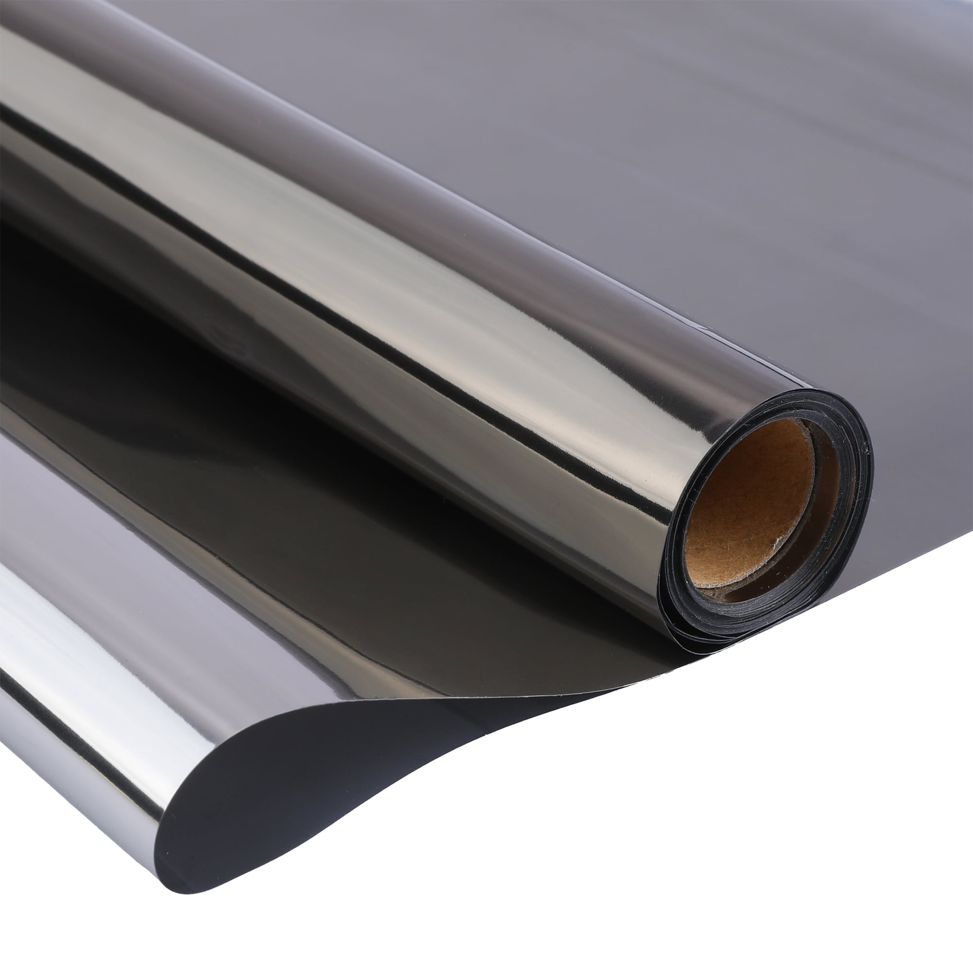 Unique Bargains Heat Control Static Cling Privacy Window Film Black Silver 39.4" x 23.6"