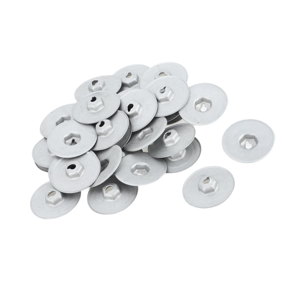 Unique Bargains Heat Protection Mounting Nut Clips No.07146949380 for BMW 228i 2014-2016 Metal Silver Tone 30 Pcs