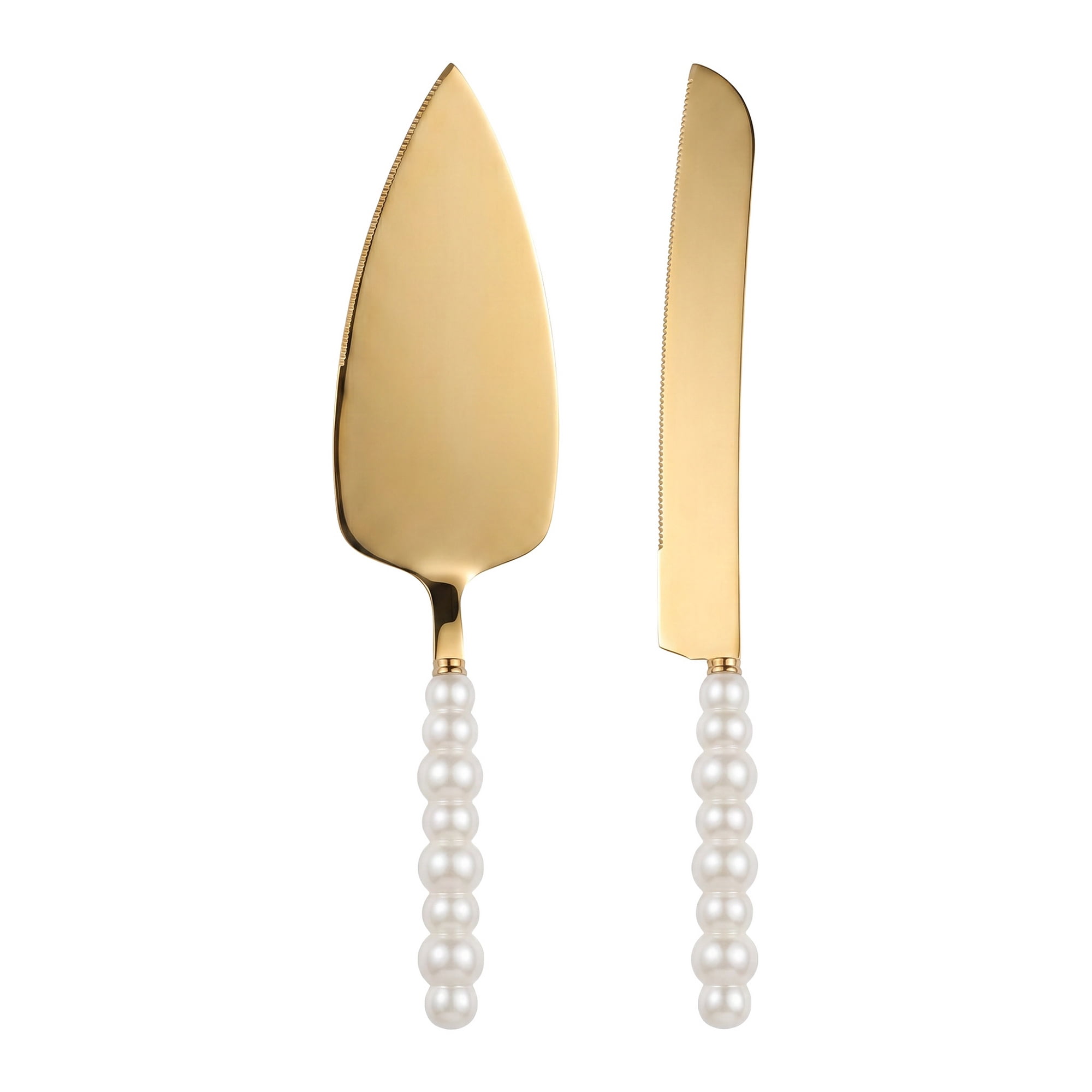 Unique Bargains Heat-Resistant Cooking Utensils Home Spatula Set Gold 2Pcs