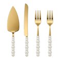 thumbnail image 1 of Unique Bargains Heat-Resistant Cooking Utensils Home Spatula Set Gold 4Pcs, 1 of 5