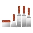 thumbnail image 1 of Unique Bargains Heat-Resistant Dishwasher Safe Kitchen Spatula Set Silver-B 5Pcs, 1 of 5