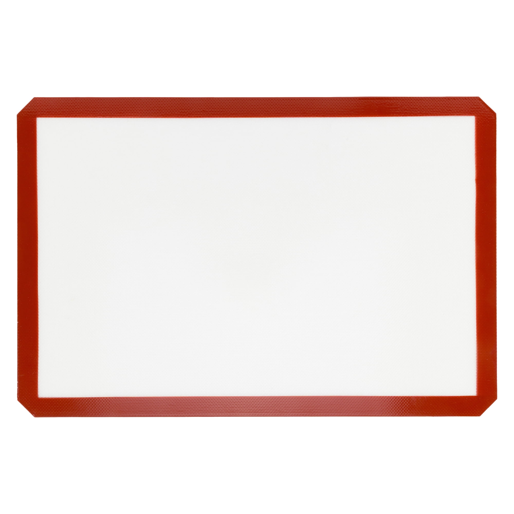 Unique Bargains Heat Resistant Dough Rolling Baking Sheet Pastry Mat Red-White 23.6"x15.7"