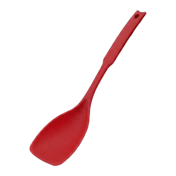 Unique Bargains Heat Resistant Spoon for Non Stick Cookware Shovel-Red 12.2"x2.9"