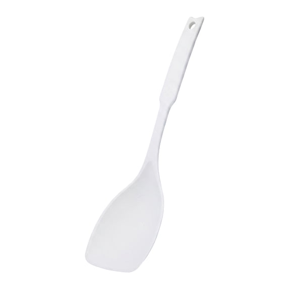 Unique Bargains Heat Resistant Spoon for Non Stick Cookware Shovel-White 12.2"x2.9"