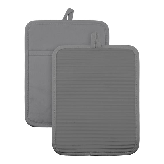 Unique Bargains Heat Resistant Trivets Non-Slip Hot Pads Dark Gray 9.1"x 7.1"