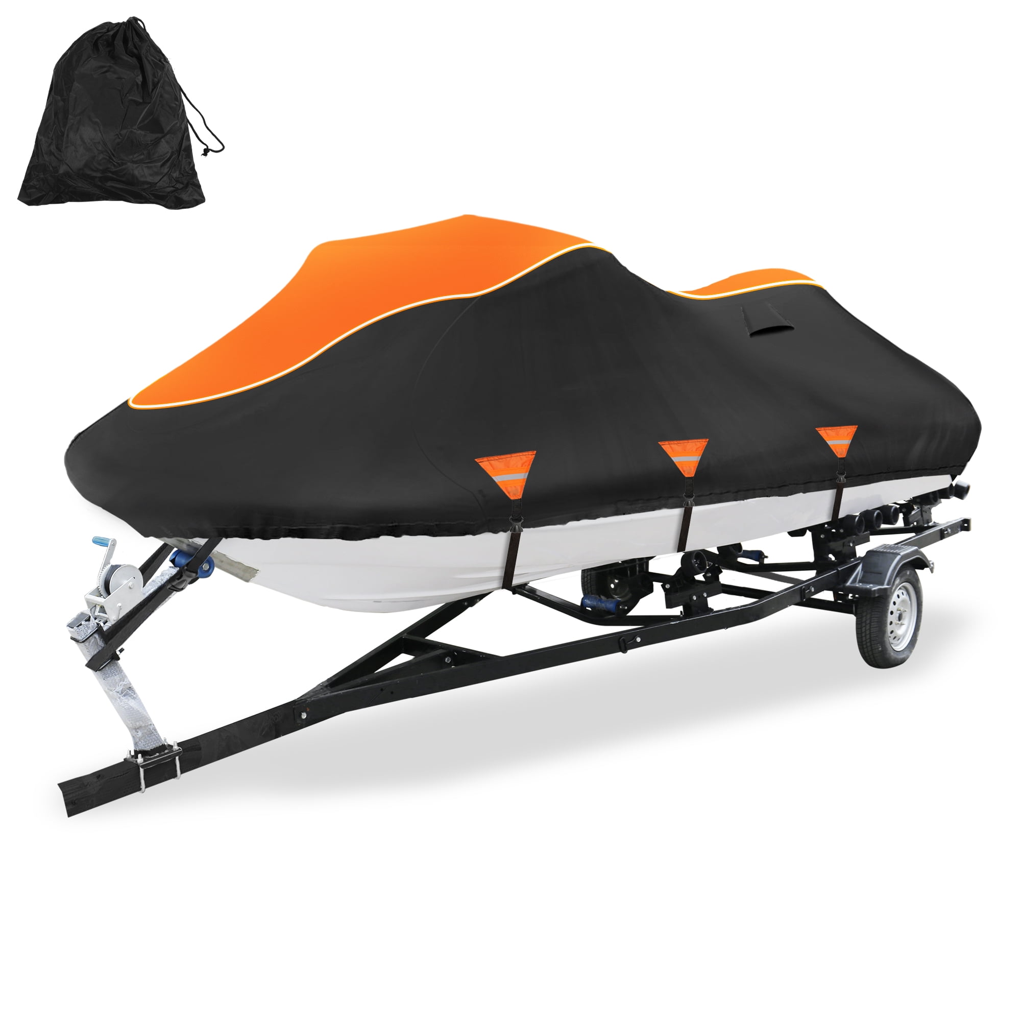 Unique Bargains Heavy Duty 420D Oxford Anti-UV Cover for Jet Ski with Storage Bag Style D
