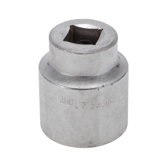 Unique Bargains Heavy Duty Impact Socket Hardware Tool for Car Motorcycle Dirtbike Durable High Carbon Steel 65mm Length 1 Pcs Silver Tone 6 Point 41mm 19mm Drive