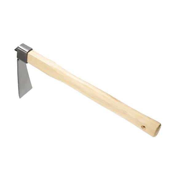 Unique Bargains Heavy Duty Narrow Hoe, 15 Inches Stainless Steel Mattock with Garden Hoe for Digging, Weeding, and Planting, Gardening Tool with Wooden Handle