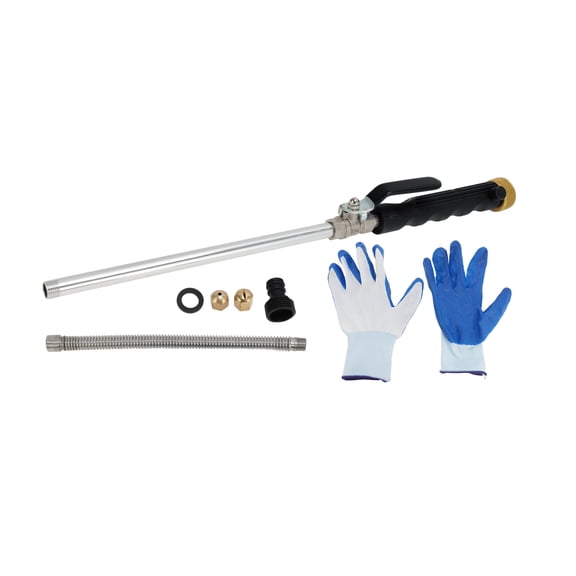 Unique Bargains Heavy Duty Water Hose Nozzle High Pressure Car Garden Hose Nozzle Adjustable Hand Sprayer for Gardening Vehicle Outdoor Washer Pet Showering Black 1 Pc