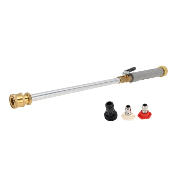 Unique Bargains Heavy Duty Water Hose Nozzle High Pressure Car Garden Hose Nozzle Adjustable Hand Sprayer for Gardening Vehicle Outdoor Washer Pet Showering Aluminum Alloy Copper TPR Gray 1 Pc