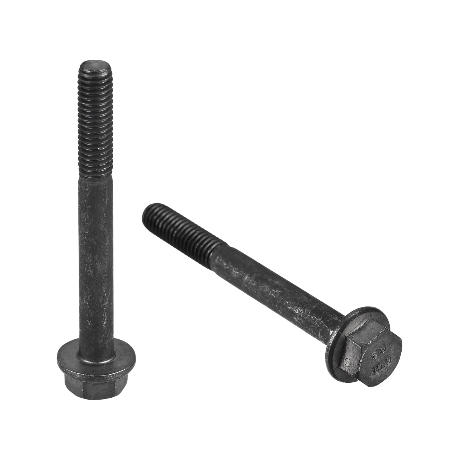 Unique Bargains Hex Flange Bolts Carbon Steel Hexagon Machine Hardware Screw M6 x 55mm