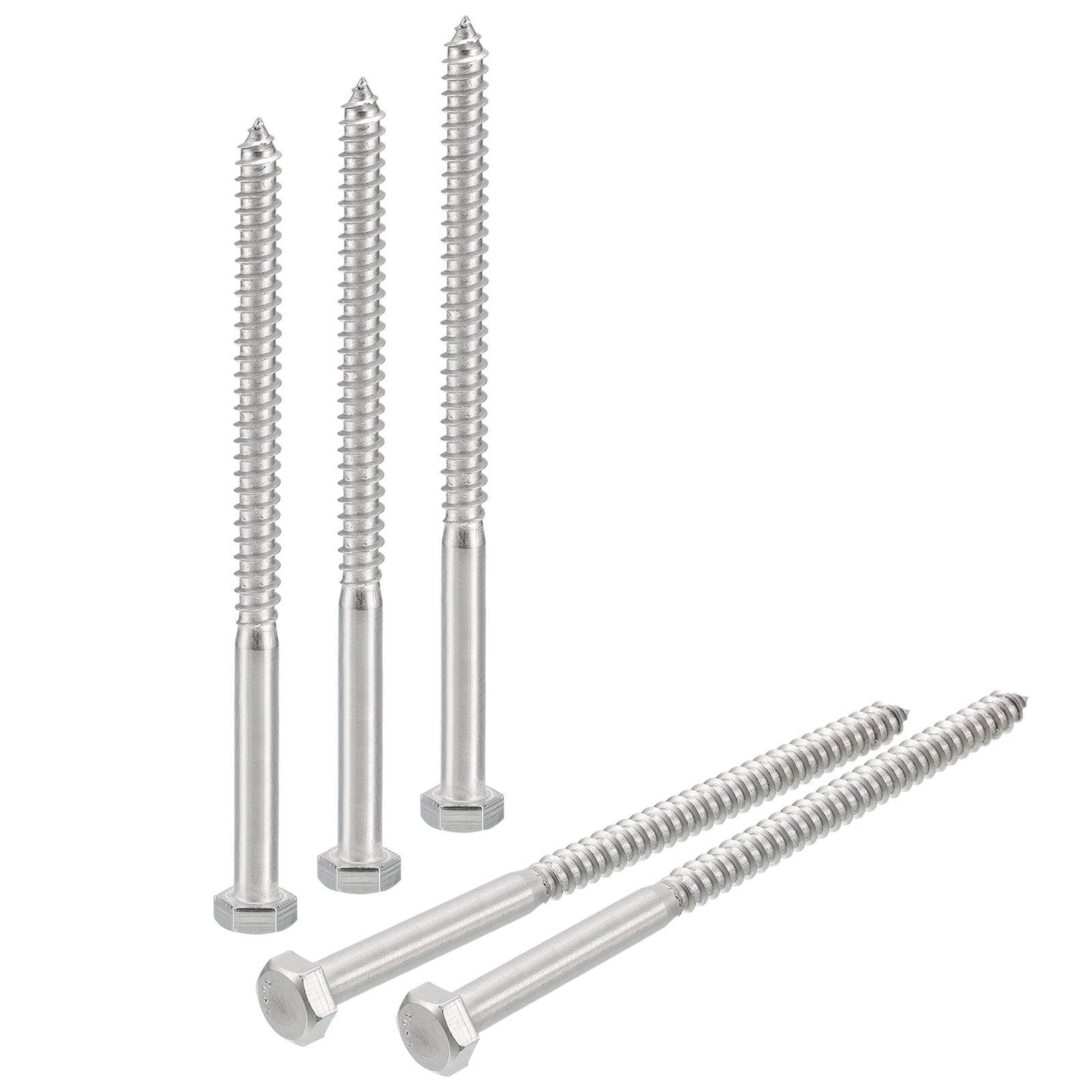 50 Pack 1/4 X 3 Galvanized Hex Head Flange Lag Bolts – Wood Screws By Rivercity Fastener