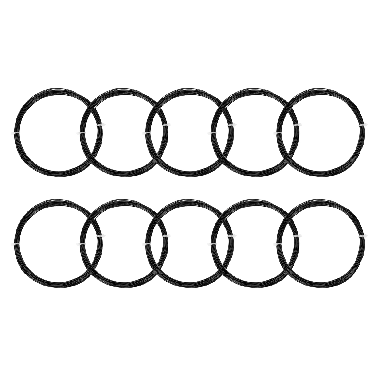 Unique Bargains High Elastic Nylon Badminton Racket Racquet String for Badminton Training Black