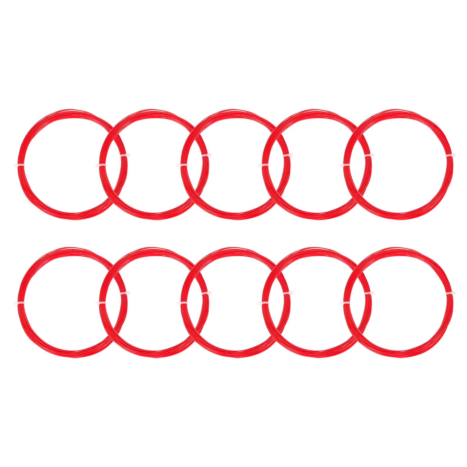 Unique Bargains High Elastic Nylon Badminton Racket Racquet String for Badminton Training Red