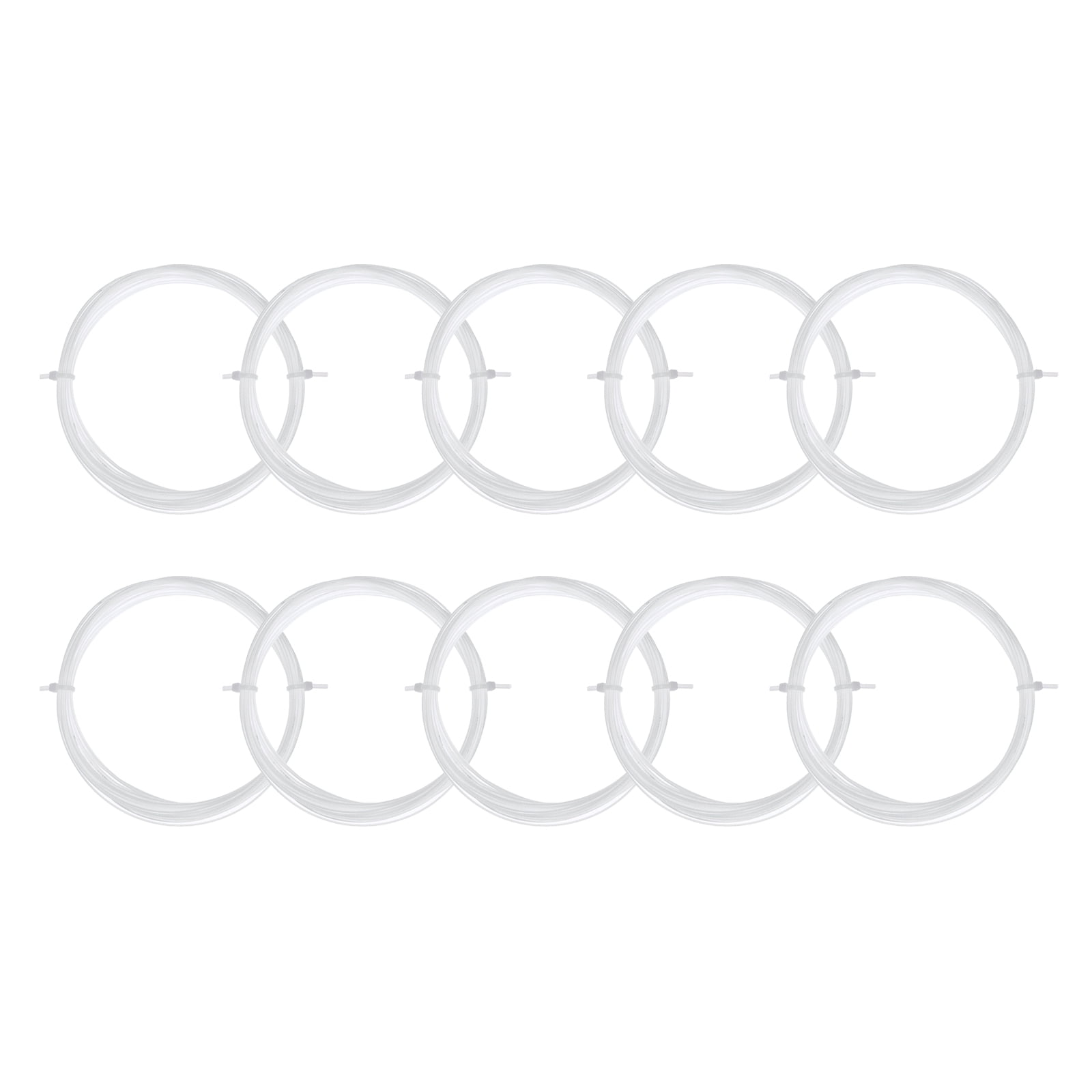 Unique Bargains High Elastic Nylon Badminton Racket Racquet String for Badminton Training White