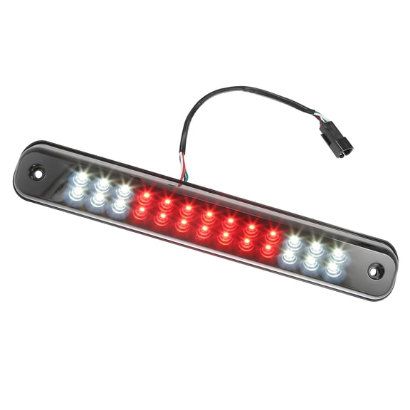 Unique Bargains High Mount Stop Light Brake Tail Cargo Light for Chevy Silverado 1994-1998 Black Housing Smoked Lens 1Pc