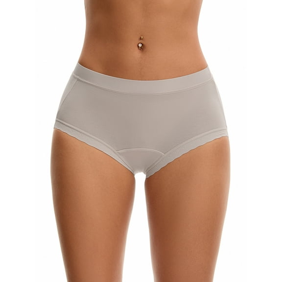 Unique Bargains High Rise Full Coverage Soft Briefs 2XL Light Purple