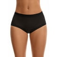 thumbnail image 1 of Unique Bargains High Rise Full Coverage Soft Briefs S Black, 1 of 6