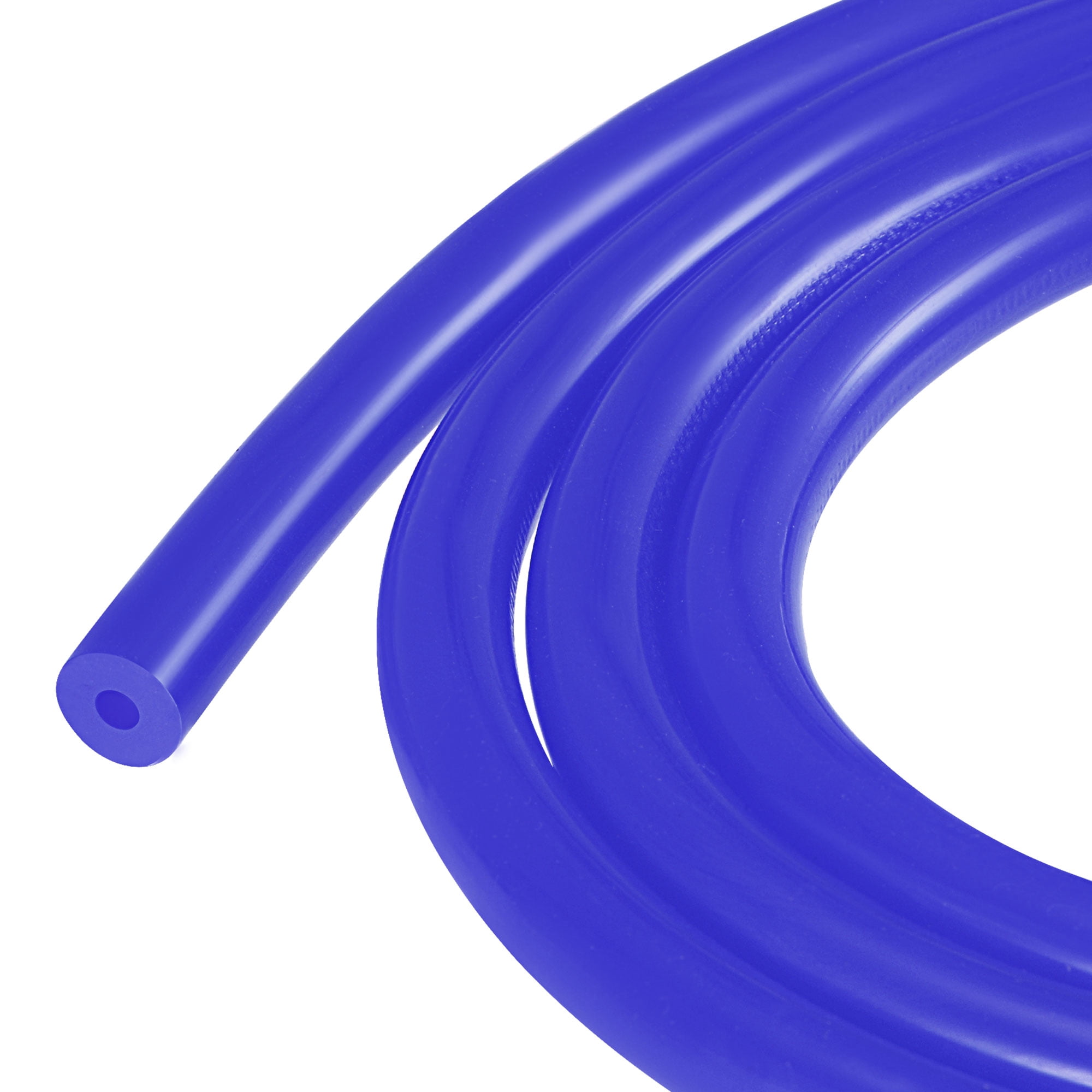 Unique Bargains High Temperature Vacuum Silicone Tubing Hose Blue 1/8"
