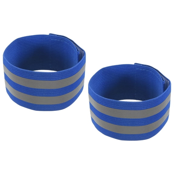 Unique Bargains High Visibility Reflective Bands for Arm Wrist Ankle Leg Blue 12x2 Inch