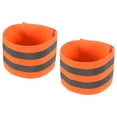 thumbnail image 1 of Unique Bargains High Visibility Reflective Bands for Arm Wrist Ankle Leg Orange 11x2 Inch, 1 of 5