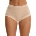 thumbnail image 1 of Unique Bargains High Waisted Tummy Control Briefs 3XL Light Beige, 1 of 6