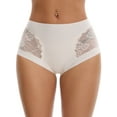 thumbnail image 1 of Unique Bargains High Wasited Lace Full Coverage Panties XL White, 1 of 6