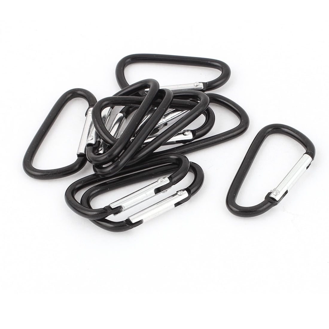 Aluminum Carabiner Clip With Key Rings - Large Locking Spring Snap Hook For Outdoor Gear 5 thumbnail image