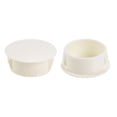 thumbnail image 1 of Unique Bargains Hole Plugs Black Plastic 19mm Snap in Locking Hole Tube Fasteners Cover Flush Type Panel Plugs 50Pcs White 22mm(7/8-inch) 25, 1 of 3