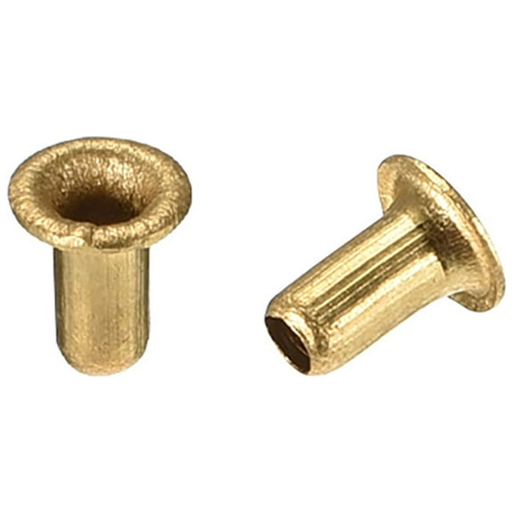 Unique Bargains Hollow Rivet,2.5mm x 5mm Through Hole Copper Hollow Rivets Grommets Double-sided Circuit Board PCB 200 Pcs