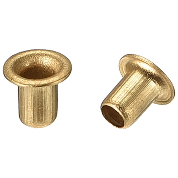 Unique Bargains Hollow Rivet,3mm x 4mm Through Hole Copper Hollow Rivets Grommets Double-sided Circuit Board PCB 200 Pcs