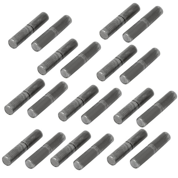 Unique Bargains Home Gate Door Window Part Male to Female Iron Hinge Pin 8mmx40mm 20 Pairs