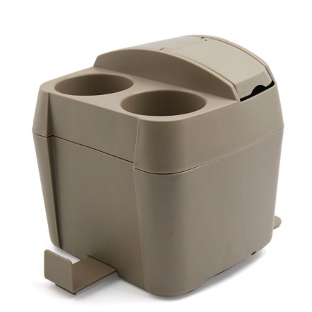 Unique Bargains Home Office Vehicle Car Plastic Garbage Storage Container Cup Tissue Box Holder Beige