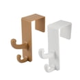thumbnail image 1 of Unique Bargains Home Plastic Bathroom Washroom Towel Bathrobe Over Door Hooks Hanger Stickers 2pcs, 1 of 3