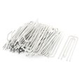thumbnail image 1 of Unique Bargains 30Pcs 7cm/2.7" Length Home Pleat Prong Drape Curtain Hooks Silver Tone, 1 of 5