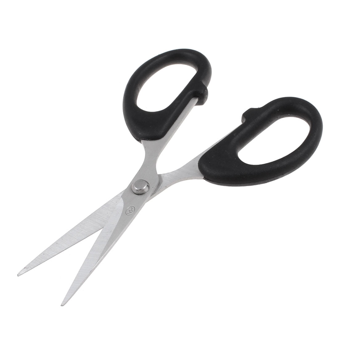 Unique Bargains Home Sewing Paper Scissors Hand Tool Silver Tone Black ...