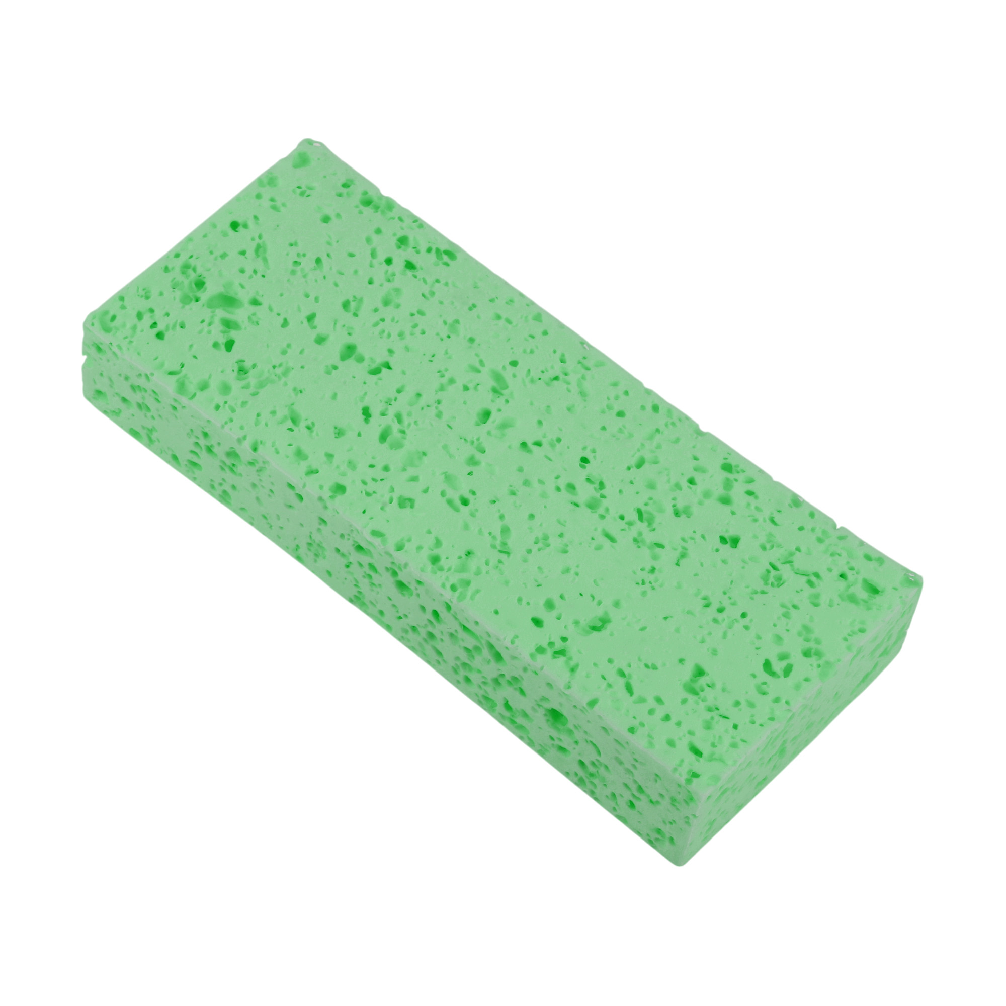 Unique Bargains Honeycombs Rectangular Bath Sponge Body Scrubber 1 Pc Cyan