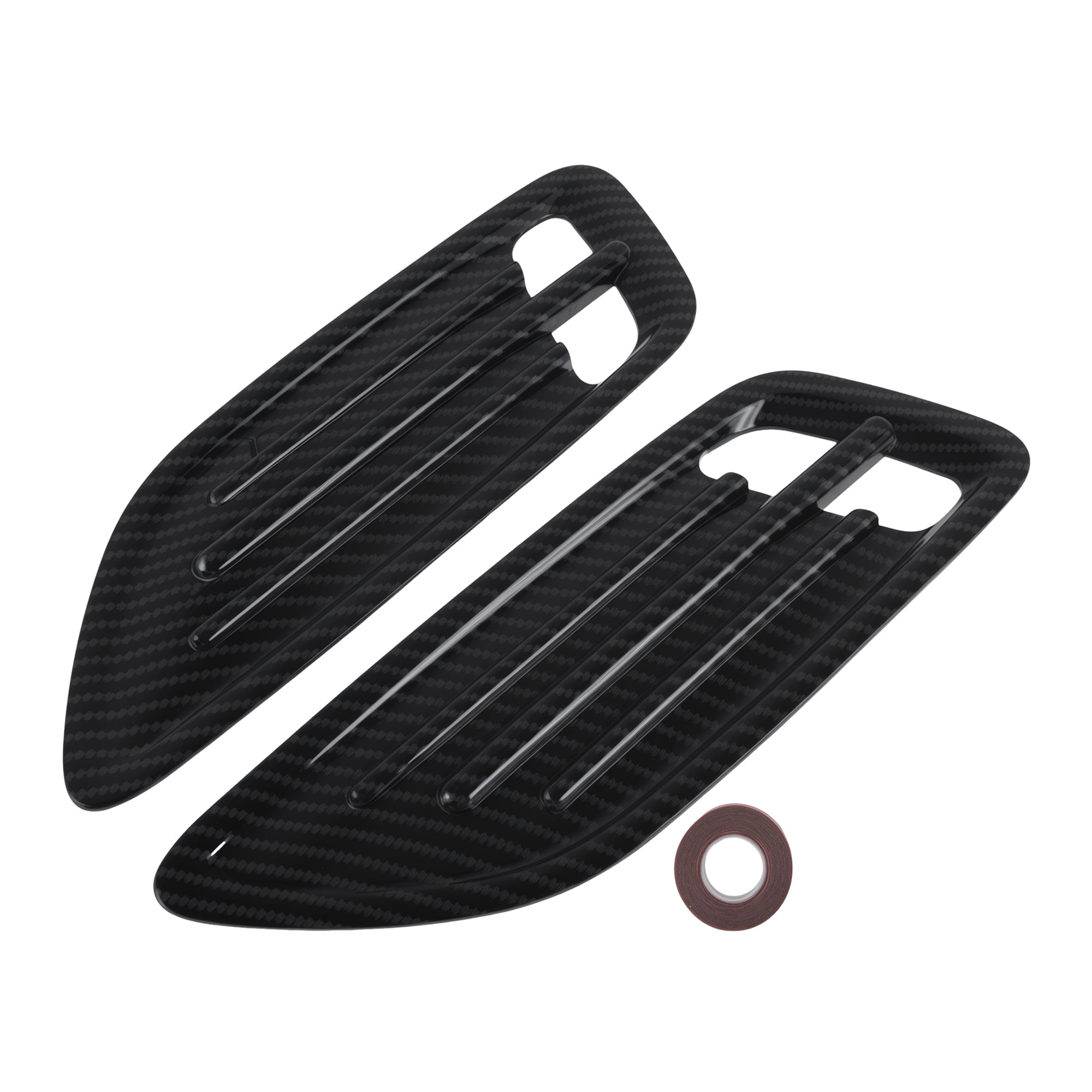 Unique Bargains Hood Air Outlet Vent Cover Trim for Kia Stinger 2018-2023 Hood Scoop Bezel Exterior Decor Cover ABS Carbon Fiber x 1 pair