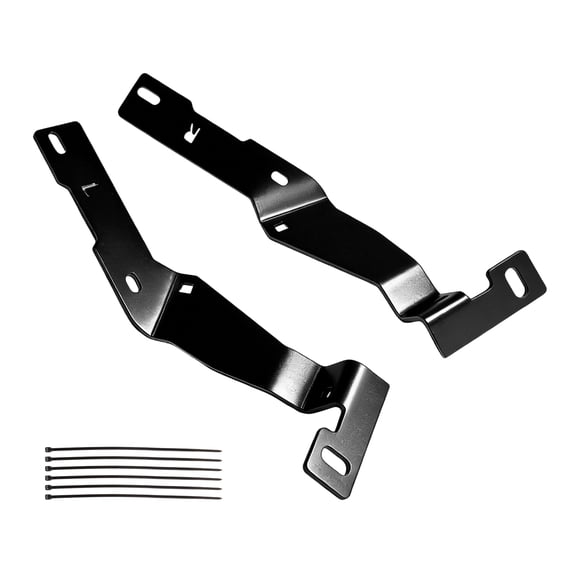 Unique Bargains Hood Hinge LED Light Mount Bracket for Dodge for Ram 2500 3500 2019-2024 Ditch Light Bracket Carbon Steel Extend Visual Reach Anti Fading 1 Pair
