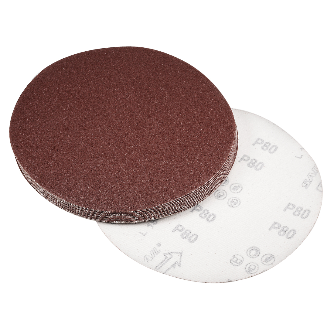 Unique Bargains Hook and Loop Discs Aluminum Oxide for Orbital Sander 8"