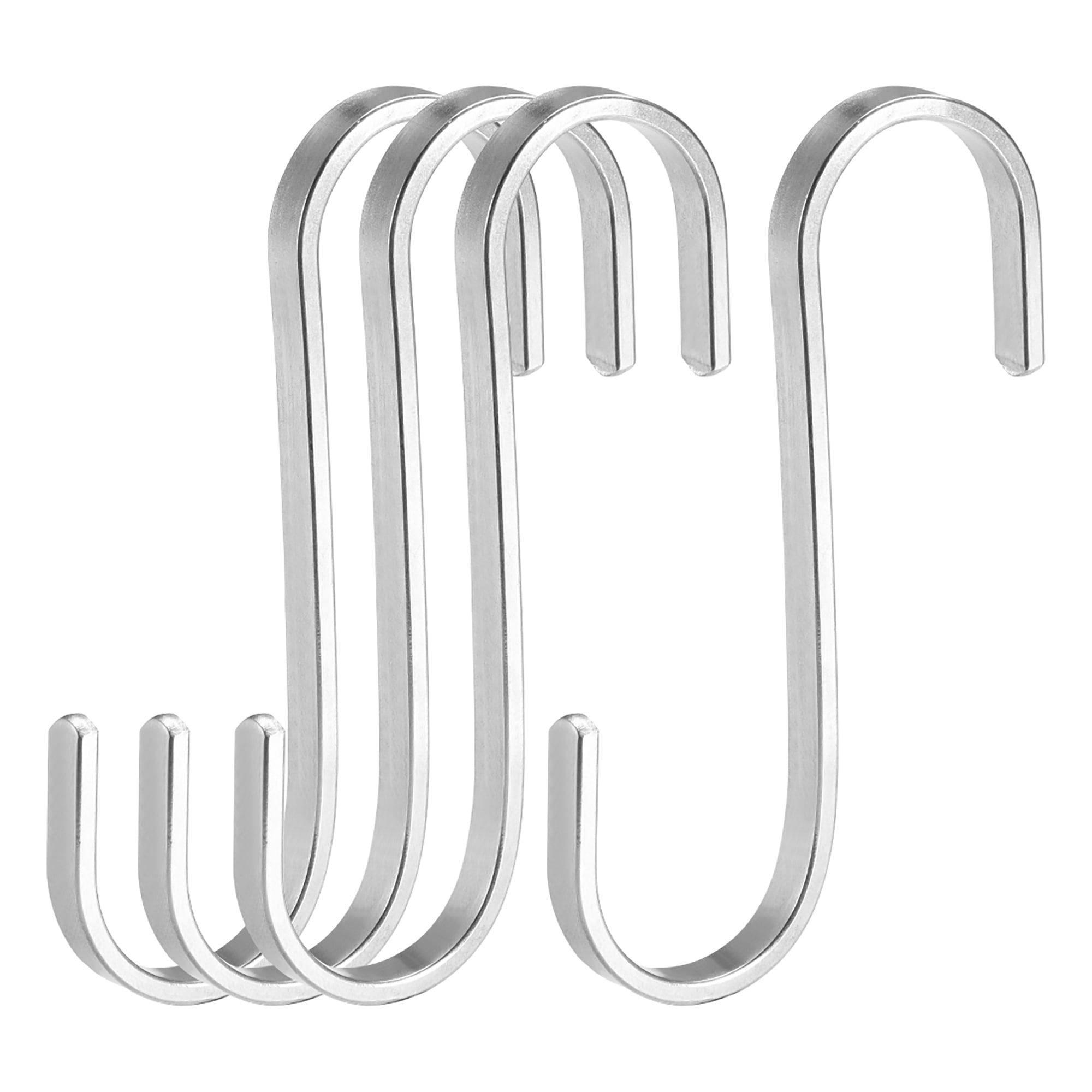 Unique Bargains Hooks 3" Flat S Shaped Hook Hangers for Kitchen