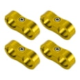 thumbnail image 1 of Unique Bargains Hose Separator Clamp Fitting Adapter/ Pipe Tube Line Separator Clamp Tooling AN10 20mm 4pcs Gold Tone, 1 of 6