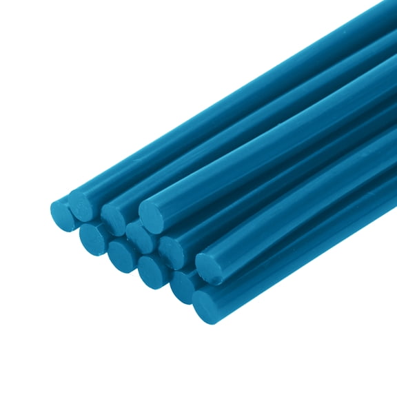 Unique Bargains Hot Melt Glue Sticks Durable 7x100mm Dent Repair Glue Sticks EVA (Set of 12) Blue