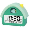thumbnail image 1 of Unique Bargains House-Shaped Alarm Clock Green Dinosaur 4.3"L x 2.4"W x 5.0"H, 1 of 4